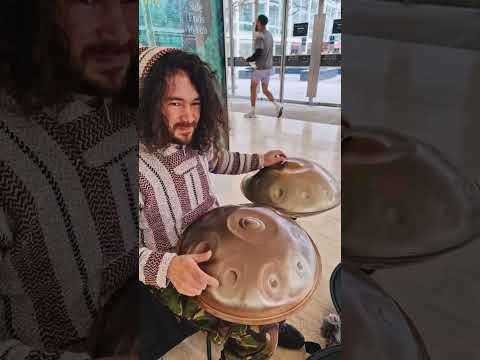 Spreading handpan vibes | Busking CentreMK | Handpan Music