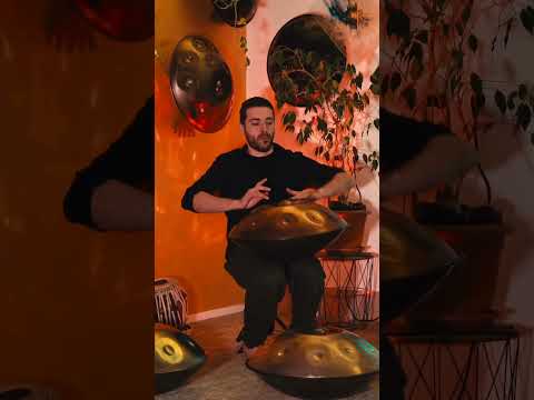 Relaxing handpan music | C# Koi scale stainless steel | VIBE Handpan