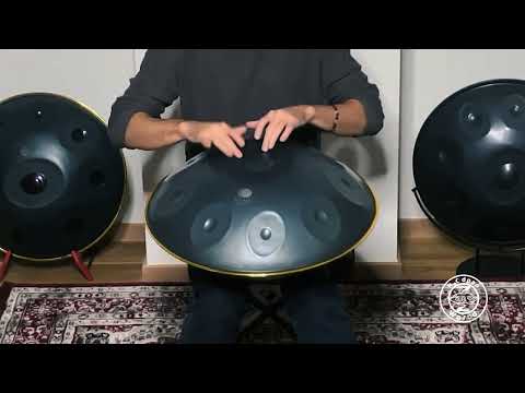 Eclipse Handpan | D Celtic Minor /Amara 9 | Nitrated Steel | 440Hz | D/ A C D E F G A C