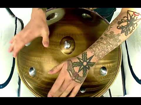 Arcana - D Silverado Handpan with Gong