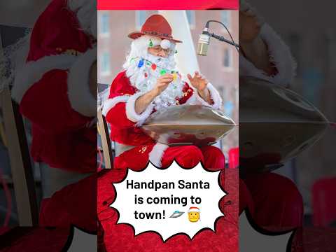 Handpan Christmas with Handpan Santa! 🛸🎅🎄 #handpan #christmas #santa #handpansanta #handpandan
