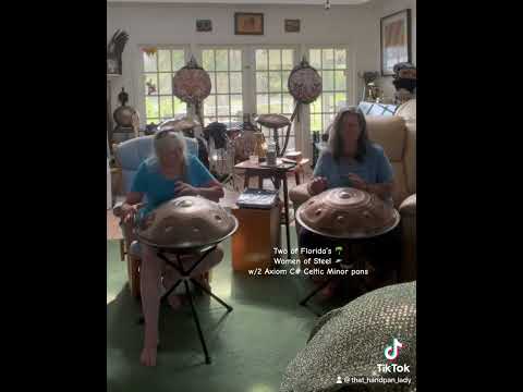 🛸🎶 Love me my Women of Steel and the Axiom C# Celtic Minor handpans! 🎶🛸