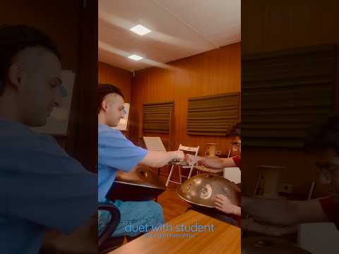 D kurd #hangdrum #handpan duet session lesson26 advanced level double strokes technique #music