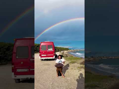 Look at this rainbow 😍 #handpan #rainbow