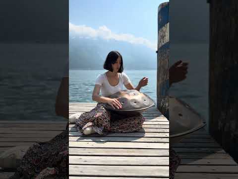 Handpan on the Garda Lake_ Limone 🍋 Summer vibes 🛸 D Kurd 15 by @handsteelpan