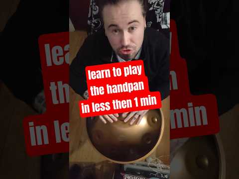 learn to playthe handpan in less then 1 min #handpan #lesson #handpancover