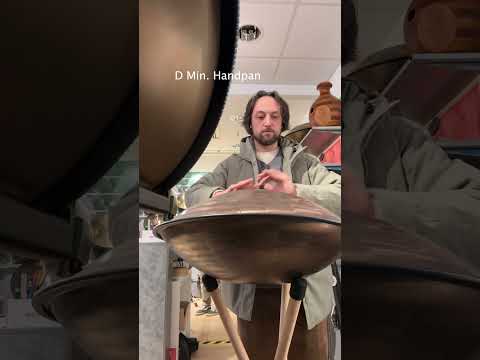 Testing a D Minor Handpan at the Music Store! 🖤