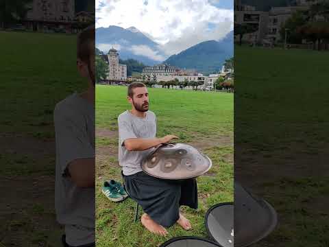 Soothing Handpan Music | Busking in Switzerland, Interlaken | Paragliding | Ivan Judas