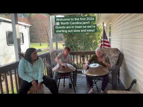Women of Steel, playing two C# Celtic Minor pans masterfully created by @AxiomHandpans 💜