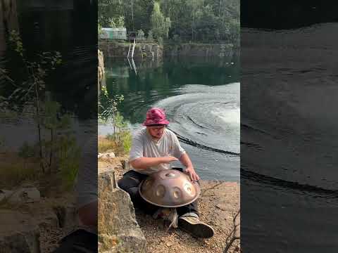 vibin while cliff jumping / Namipan D Sabye / closing session#handpan #healing #cliffjumping #action