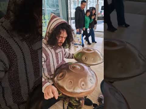 Would you stop and listen? | Busking CentreMK | Handpan Music