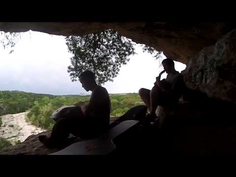 Saraz handpan and guitar cave jam
