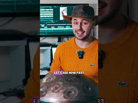 Did you know the handpan can go this fast?  #handpan #challenge #musicshorts