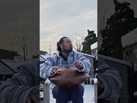 the snow made it more magical #handpan