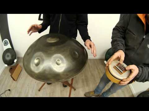 Kabeção & Alessio Hangcare  Meraki Proto Low A2 + Sansula. (Handpan Jam)