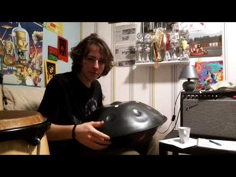 "Sun and Sand" Handpan and Guitar Duo Song (C# Annaziska and Fender Stratocaster)