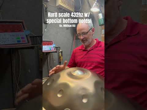 Dii: Aurous Stainless Steel Handpan - Kurd 12 D minor scale (D) F G A Bb C C# D E F G A. 432hz