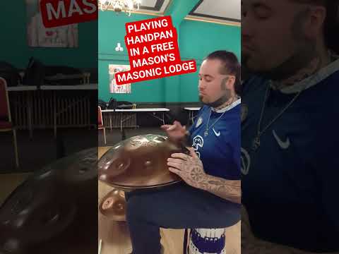 PLAYING HANDPAN IN A FREE MASON'S MASONIC LODGE#handpan #soundbath #music #freemasons
