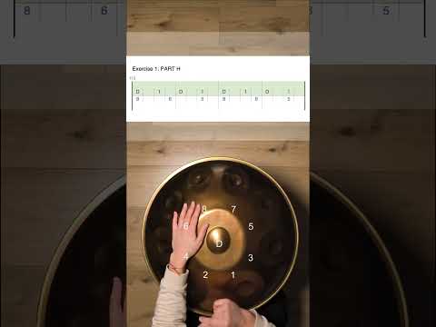 Handpan Tutorial, Exercise for Hang Massive-Once Again Part H 1, D Kurd, Learn with Kristina Savkova