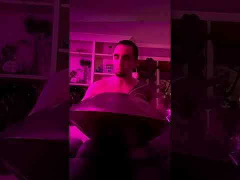 Some rainbow handpan on a grey monday 🛸🌈 (full vid linked)  #handpanmeditation #musician