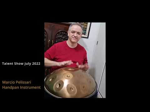 Playing Handpan Mutante E-Kurd 16 notas - Julho 2022