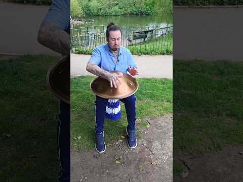 FUNKY handpan in the park #handpan #handpanlove #handpanmusic #happy #viral #park #amazing