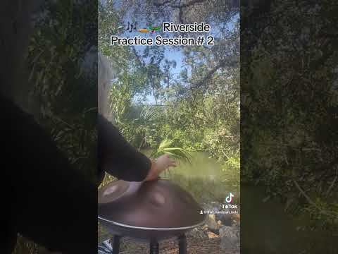 🛸🎶 Lovin’ life by the river with my beautiful E Major pan from @spirithandpans 💕 … 🎶🛸