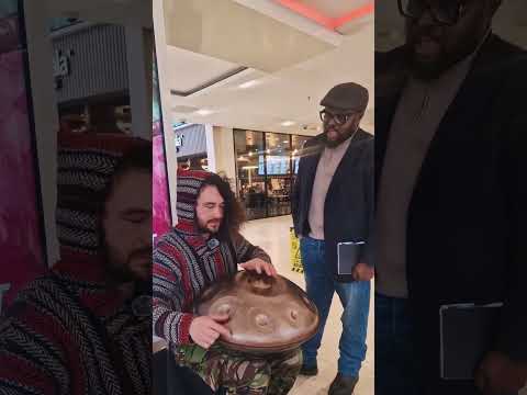 His voice surprised me! @CentreMK | Busking in Milton Keynes | Handpan Music