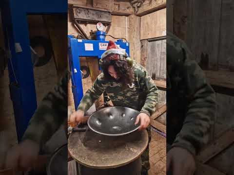 Hammering a 'Double Ding' | Handpan Maker | Learning to build my own handpans