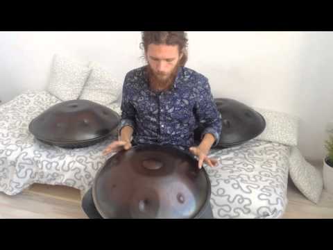 Pasha Aeon - Magic sound of Goa, io handpan, Celtic Minor scale, 2016