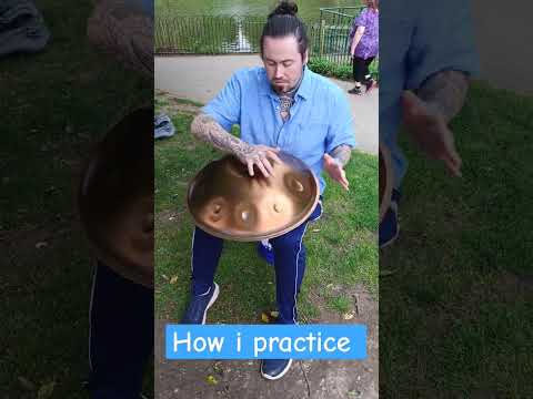 how I practise the handpan when making new songs #handpan #handpanlove #handpanshop #handpanmusic