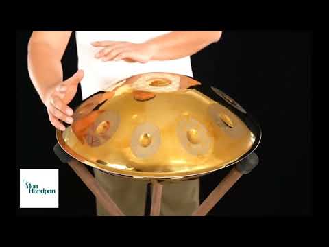 Démonstration - Handpan Or 10 Notes - Gamme Ré Mineur Kurd (440 Hz)