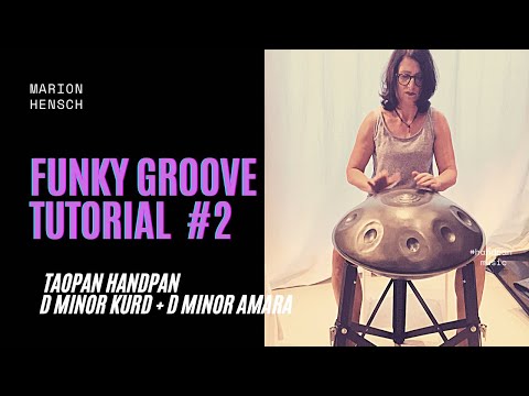 Handpan Tutorial Funky Groove #2 | D Minor Kurd 8+1 #handpanmusic #handpanworkshop #handpanworld