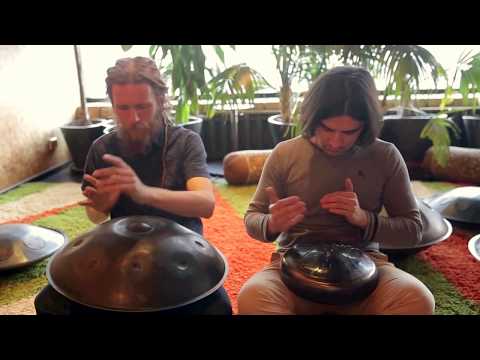 Pasha Aeon feat. Iskander - Handpan & Glukofon Music Jam, E Celtic Minor, HD 2017