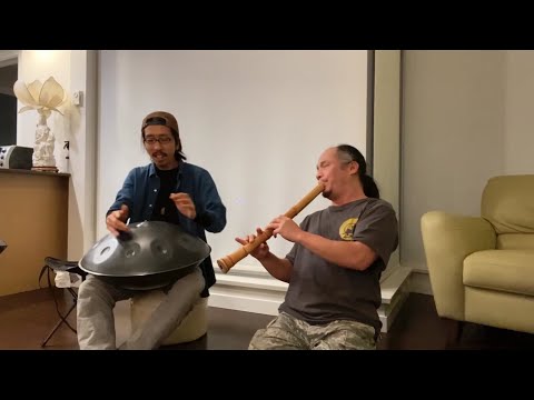 Handpan(D kurd9) & Shakuhachi (尺八) by Alcvin | Handpan music | Kiyoshi Iio - Handpan Journey