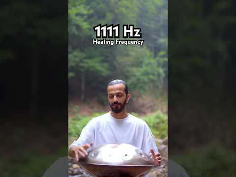 Listen to the best improvise with handpan on nature for relaxing and yoga🤍 #short #shorts