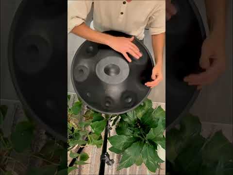 D Kurd 9 Notes Black Nitrided Steel Handpan 440 Hz | Zendō Sounds