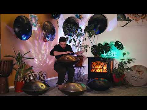Relaxing Handpan Music | C# Koi 9 notes stainless steel | ‎⁨Live session | VIBE handpan