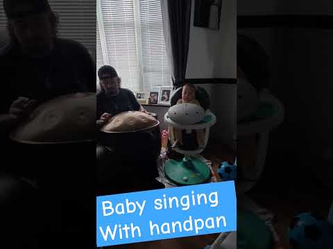 Baby singing With handpan #handpan #happy #singer #baby #viral #shorts #shortsviral