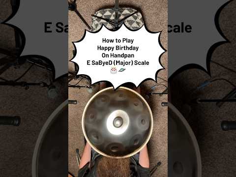 How to Play Happy Birthday - Melody with Handpan Dan 🎂 #handpan #tutorial #lesson #happybirthday