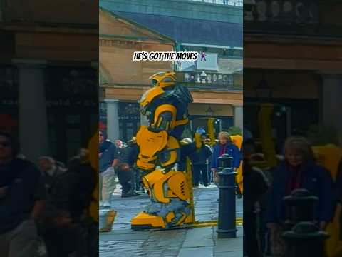 He was VIBING 🕺🏻🤖🐝 #bumblebee #transformers #handpan #busking