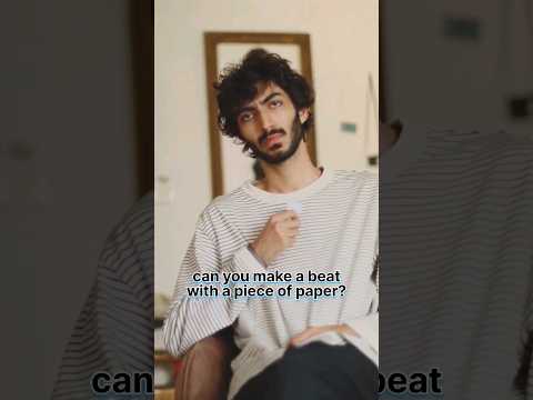 Can you make a beat with a piece of paper? | Handpan Music #shorts