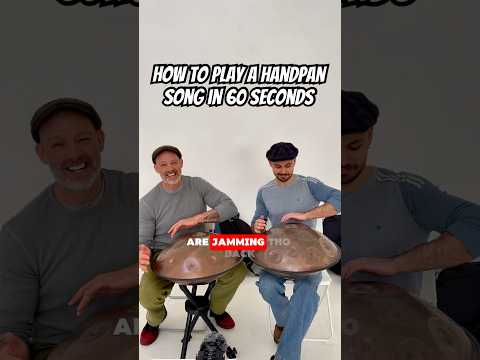 How to play a handpan in 60 seconds …. 😅        @seraphimzlatevmusic  #handpanmusic # handpan