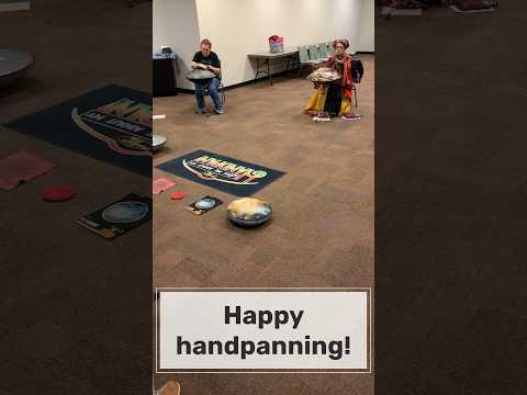 We had fun exploring different scales at the introductory handpan class! 🛸 #handpan #musiceducation