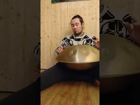 practicing meditation on a Romania high jazz handpan