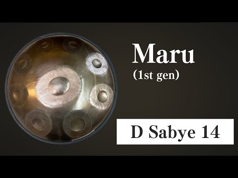 【ハンドパン販売】 maru (1st gen) / D Sabye 14 試奏1  [管理番号106]