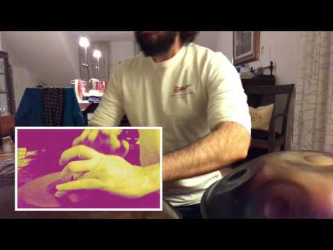 «Handpans' spell cast, kneeling» (2 Handpans, Phoenix Care oiled) - xkliber