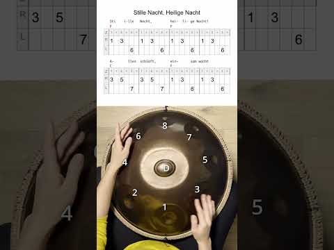 Handpan Tutorial von Kristina Savkova "Stille Nacht, heilige Nacht" "Silent Night" Arpeggio