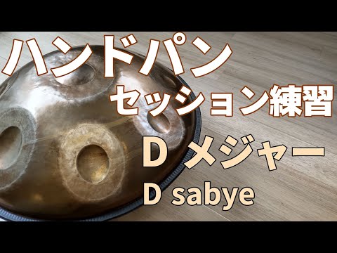 【初級 - 中級者向け】ハンドパン専用セッション練習動画⑤ / Dメジャー, Bマイナー / 【D Sabye】