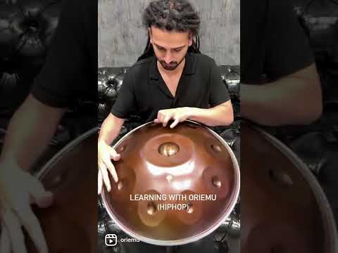 Handpan/hangdrum learning with oriemu/hiphop simple groove/اموزش هنگدرام/هندپن